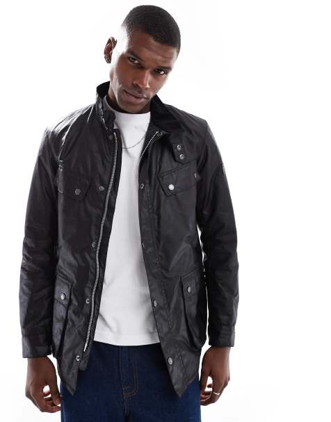 Barbour International – Duke – Schwarze Wachsjacke - view 1