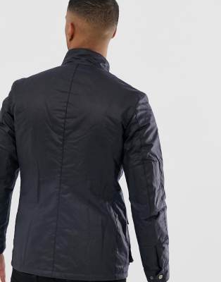 barbour international slim fit duke wax jacket