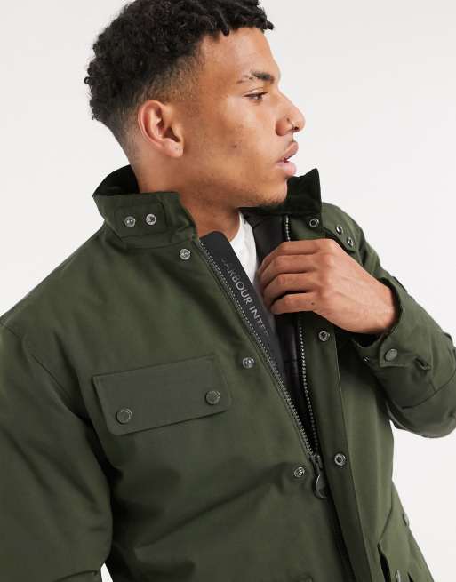 Barbour international waterproof on sale jacket