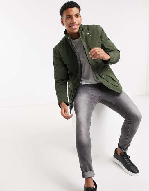 Barbour duke jacket store mens olive