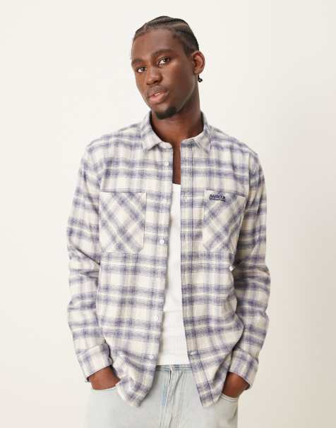 Barbour International - Dulwich - Geborsteld geruit overhemd in koningsblauw - view 1