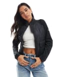 [Barbour International] Barbour International ebony quilted jacket in black 10 black