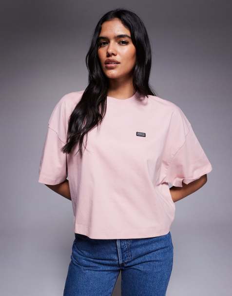Barbour International Elle boxy fit t-shirt in light pink - view 1