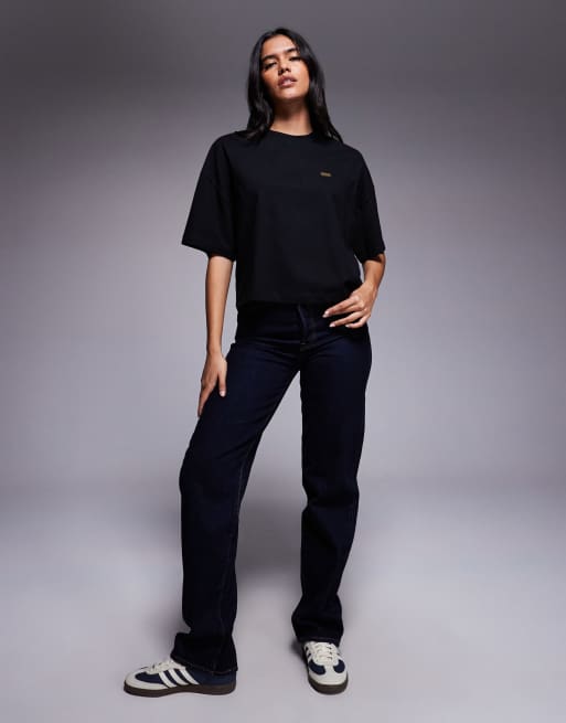 Barbour International - Elle - T-shirt squadrata nera , 4 di 4