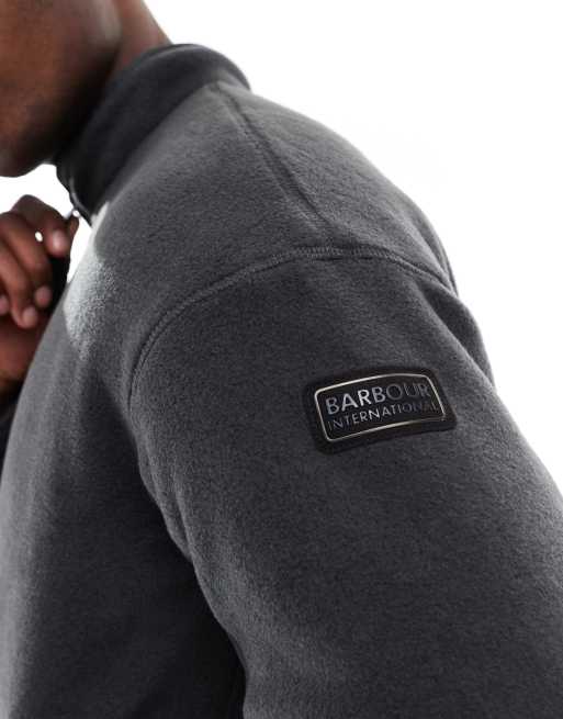 Barbour International - Ellesmere - Fleece in antracietgrijs, 3 van 4