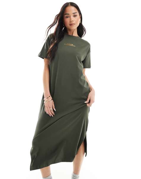 Barbour International - Emerson - Vestito midi in jersey verde - view 1