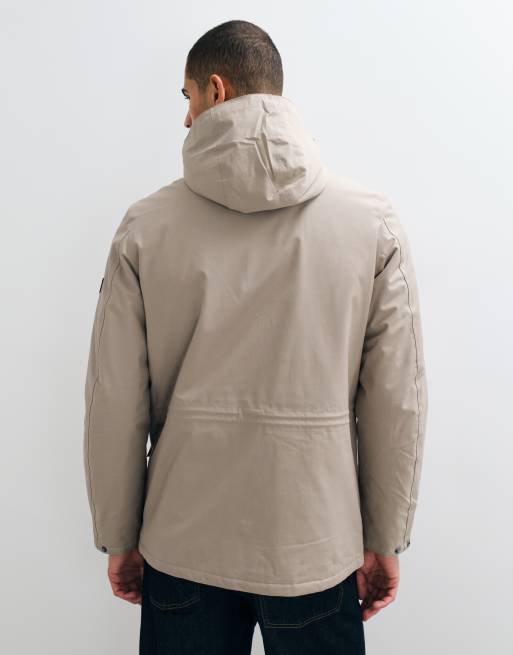 Barbour International Endley waterbestendige jas met capuchon in beige, 4 van 5