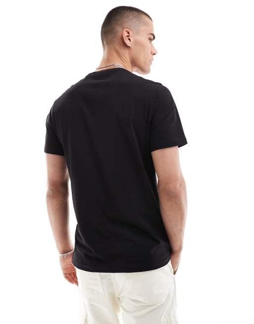 Barbour International – Essential – Czarny T-shirt z dużym logo, 4 z 4