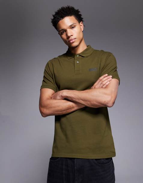 Barbour International – Essential – Jasnoszałwiowa koszulka polo - view 1