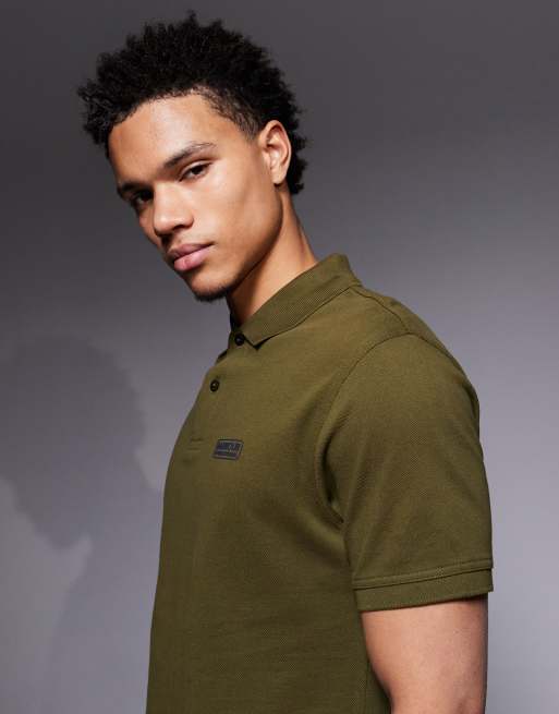 Barbour International – Essential – Jasnoszałwiowa koszulka polo, 4 z 5