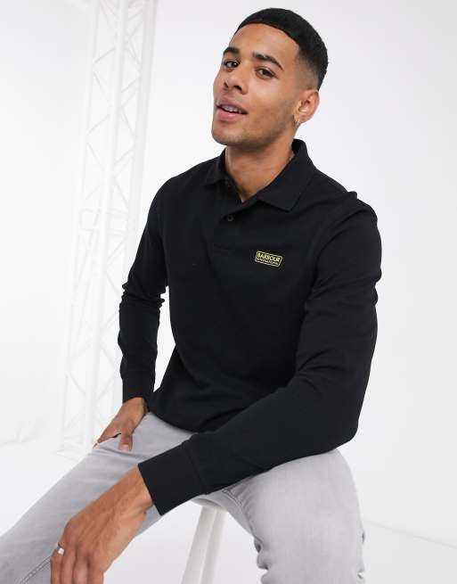 Barbour international long clearance sleeve polo