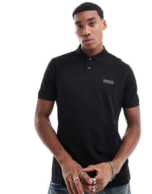 Black barbour polo fashion shirt