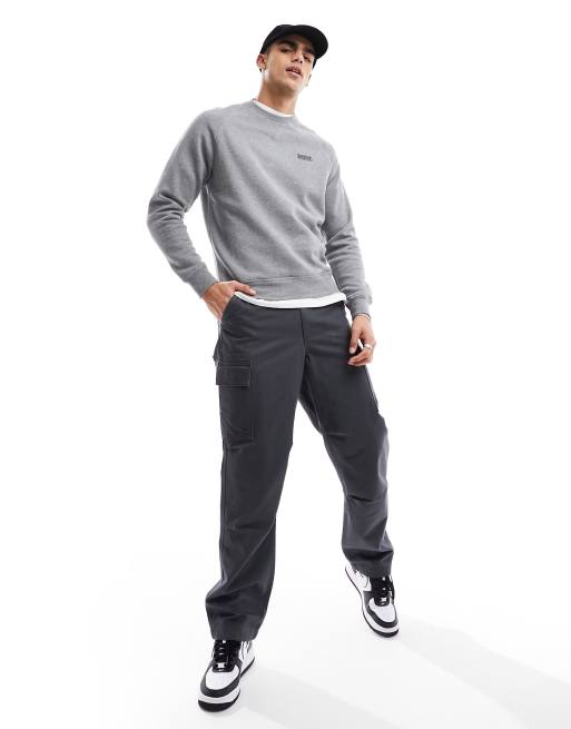 Barbour International – Essential – Pullover in meliertem Grau mit Rundhalsausschnitt, 2 von 4
