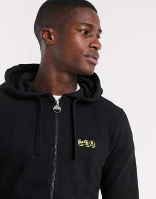 barbour zip up hoodie