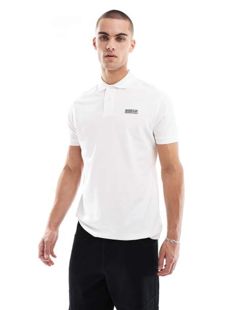 Barbour - International - Essentials - Poloshirt in wit - view 1