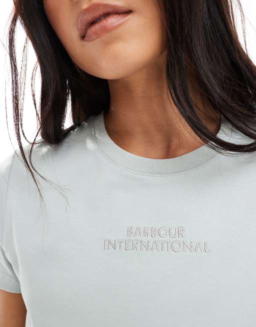 Barbour International Estella t-shirt in light steel blue, 2 of 4