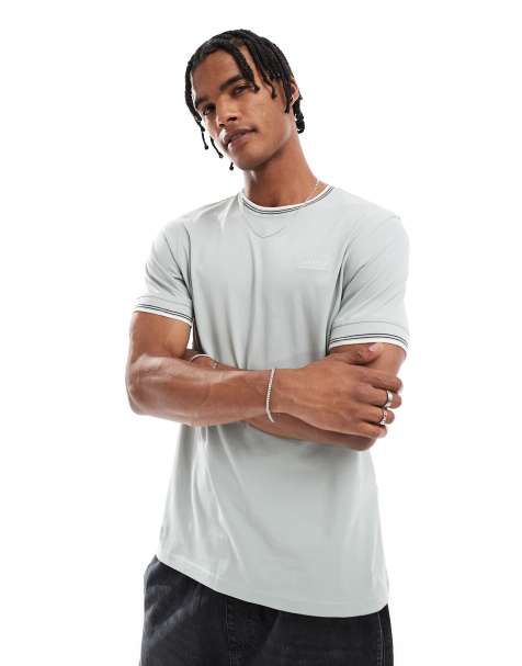 Barbour International Ethan tipped t-shirt in grey - view 1