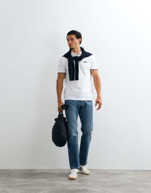 Barbour International - Evan - Polo à manches courtes avec liseré - Blanc, 2 de 5