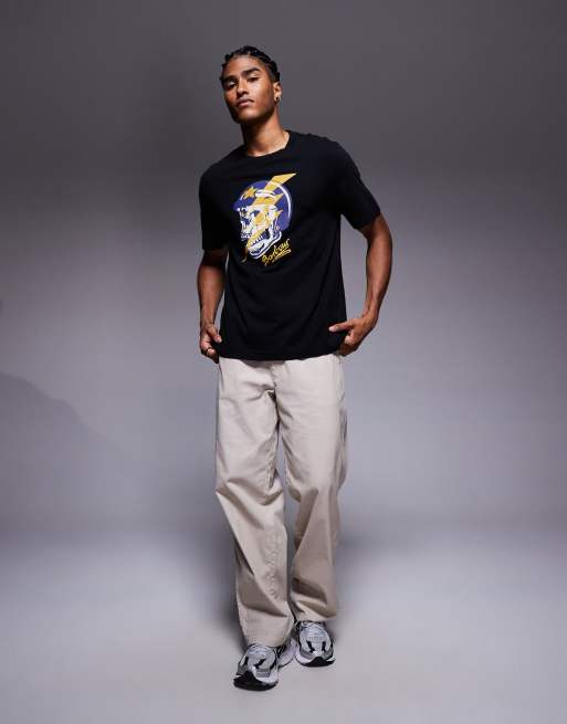 Barbour International - Flash - T-shirt met print in zwart, 2 van 5