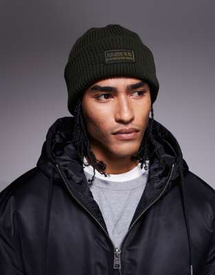 Barbour International Barbour International flex beanie hat in sage-Green