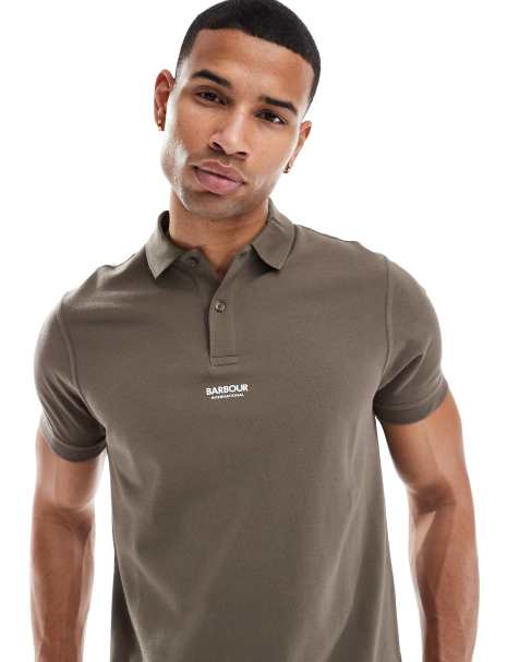Barbour International – Formula – Brązowa koszulka polo - view 1