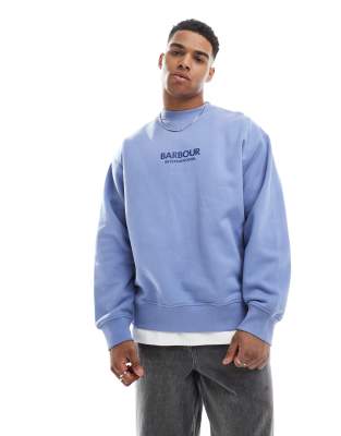 Barbour International Barbour International formula crew neck sweatshirt in blue