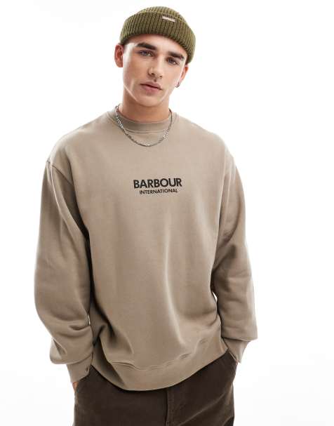 Barbour International - Formula - Felpa girocollo color lupo grigio - view 1
