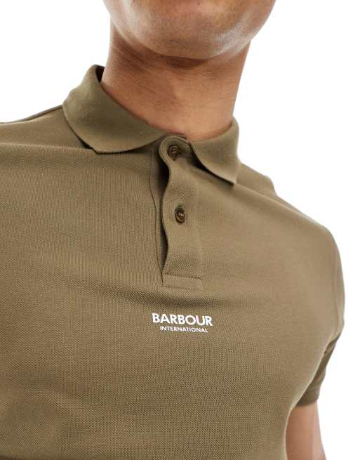 Barbour International – Formula – Khakigrön pikétröja, exklusivt hos ASOS, 2 av 4