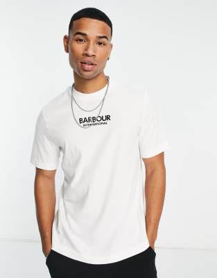 Barbour International Formula logo t-shirt in white