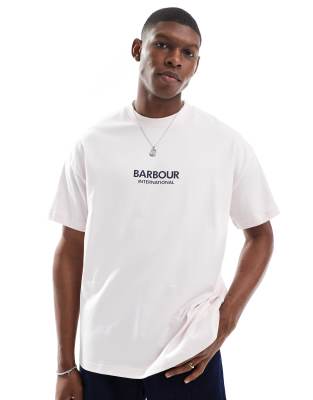 Barbour International - Formula - Lyserød oversized T-shirt - view 1