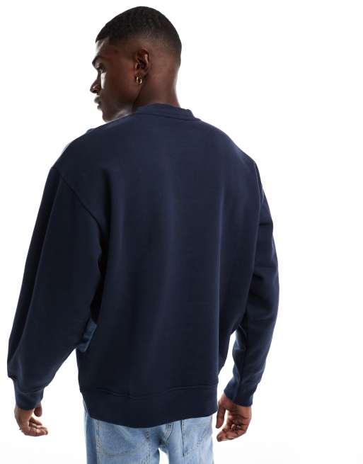 Barbour International – Formula – Oversize-Sweatshirt in Marineblau mit Logo, 3 von 4