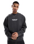 [Barbour International] Barbour International Formula oversized crew sweatshirt in dark grey L asphalt marl