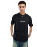 [Barbour International] Barbour International Formula oversized t-shirt in black exclusive to ASOS S BLACK