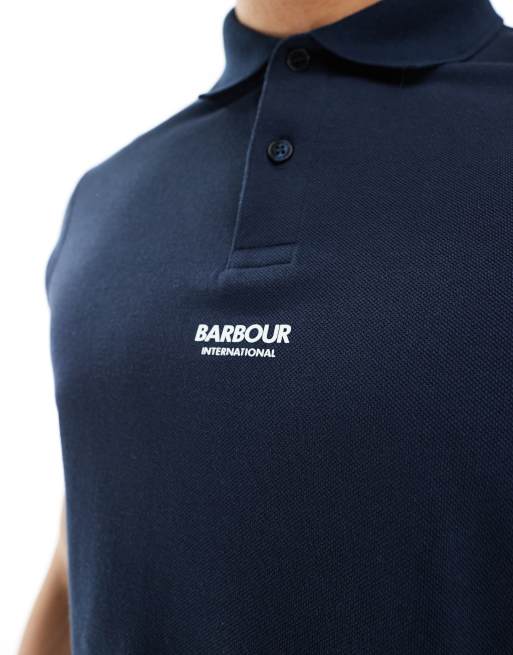 Barbour International Formula polo in navy exclusive to ASOS, 3 of 4