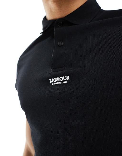 Barbour International – Formula – Svart pikétröja – Exklusivt hos ASOS, 4 av 4