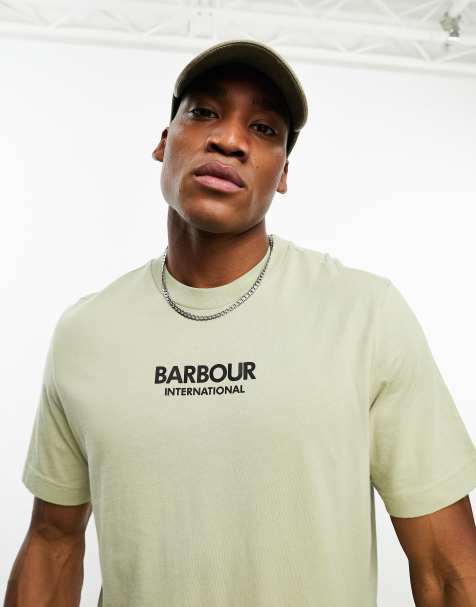 Barbour International - Formula - T-shirt in stone - view 1