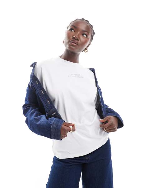 Barbour International – Franchesca – T-Shirt in Weiß mit Logo - view 1
