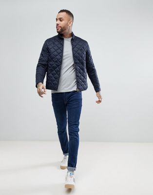 barbour international men's gear slim fit quilted jacket