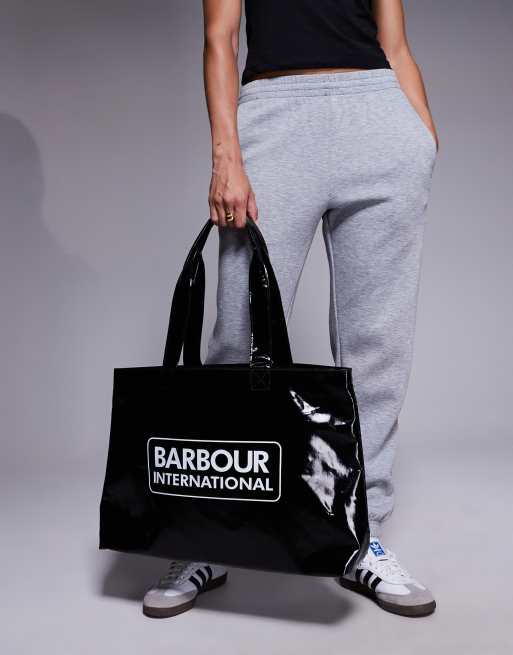 Barbour International - Glanzende tote tas in zwart , 2 van 4