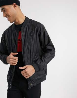 barbour wax bomber jacket