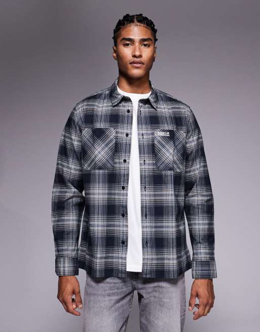 Barbour International Hall shirt in cool blue - LBLUE