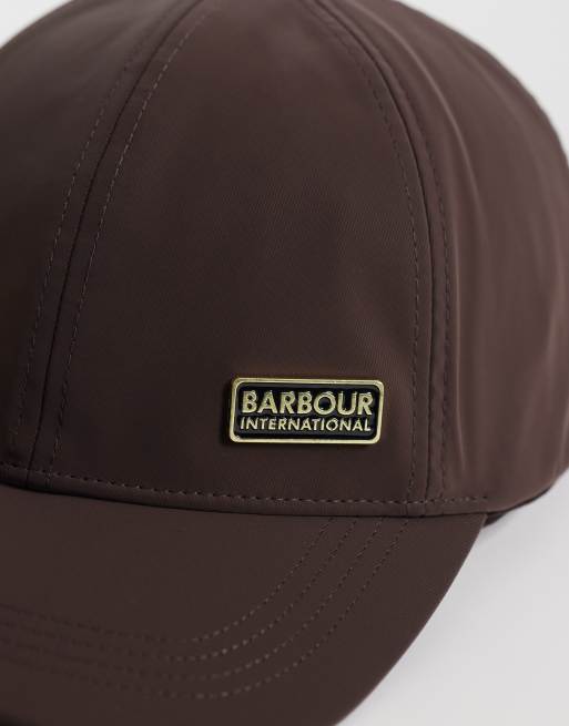 Barbour International Hanson logo-kasket i truffle brown, 2 af 3