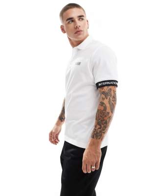 Barbour International heim polo shirt in white