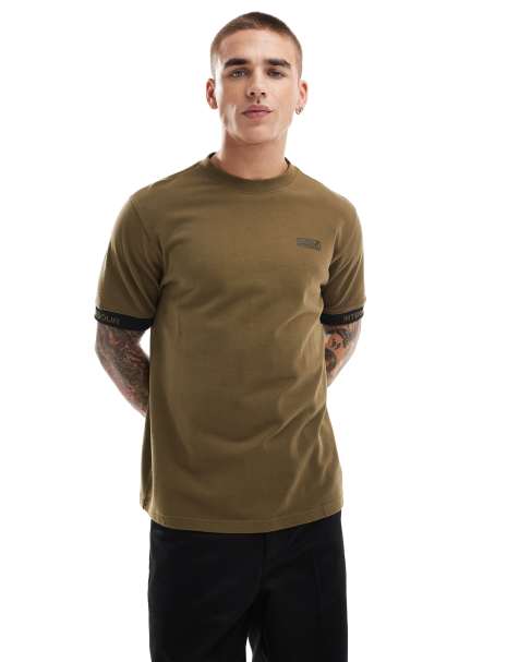 Barbour International heim t-shirt in military olive - view 1