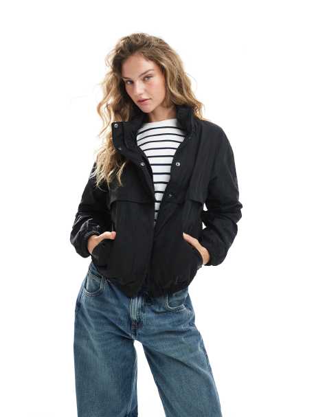 Barbour International hooded jacket in black - view 1