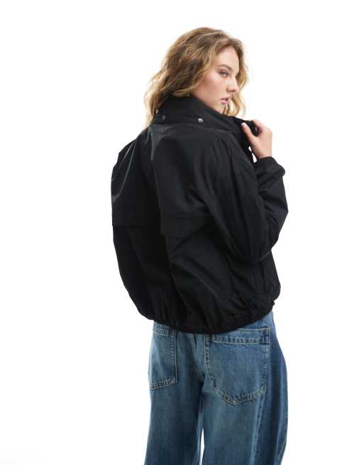 Barbour International hooded jacket in black