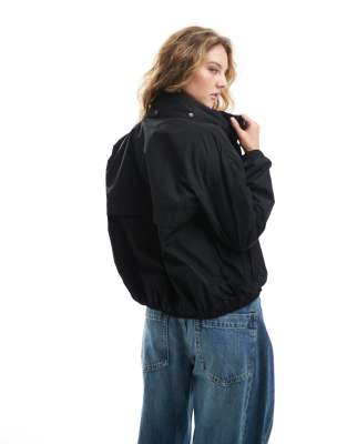 Barbour International hooded jacket in black