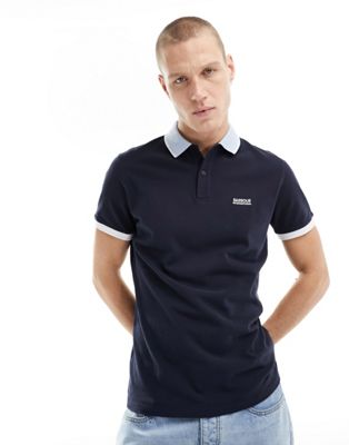 Barbour International Howall polo shirt in navy - ASOS Price Checker