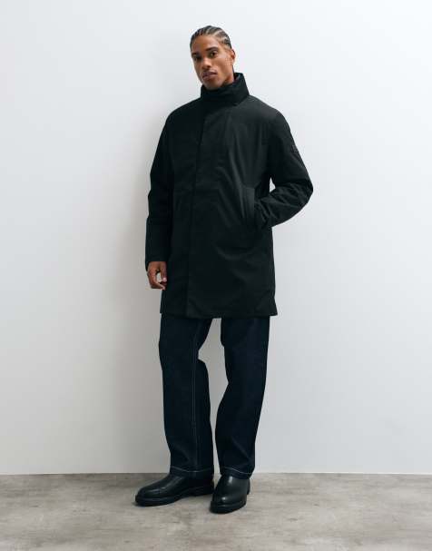 Barbour International Hybridge jack met capuchon in zwart - view 1