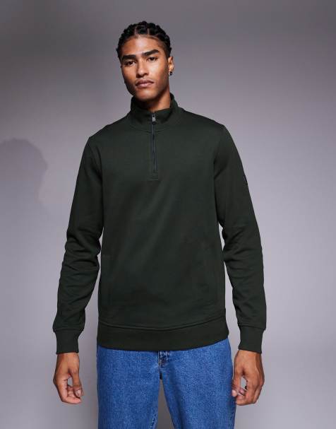 Barbour International Ilford interlock funnel neck jumper in sage - view 1